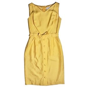 COPY - Vintage Pastel Yellow Mini Dress